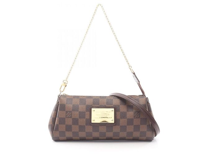 Sac à main 2-Way Louis Vuitton Eva Damier Ebene Marron