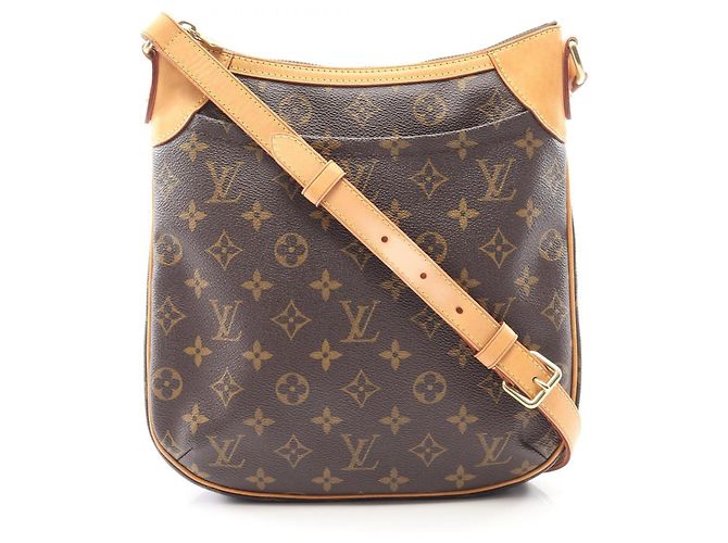 Borsa a Spalla Louis Vuitton Odeon PM Monogram Marrone