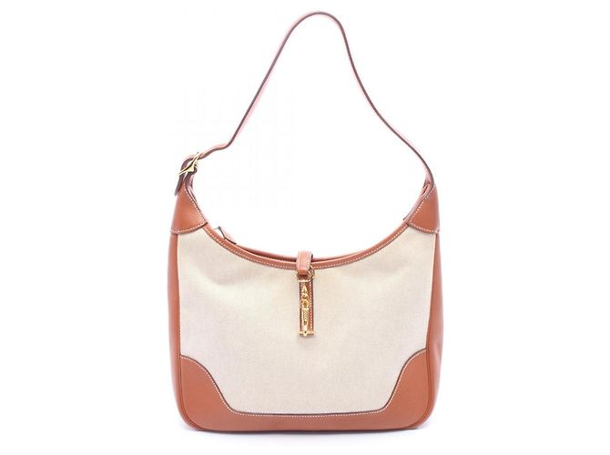 Hermès Borsa a tracolla Hermes Trim 31 Marrone Beige