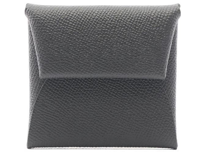 Monedero Bastia en piel Epsom negro Hermès