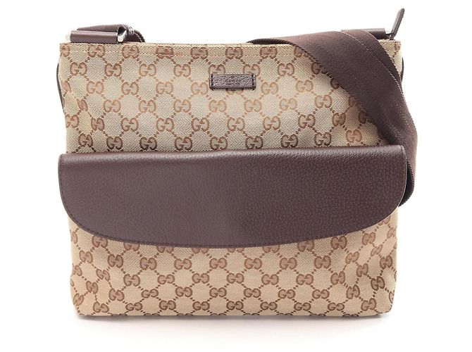 Borsa a tracolla Gucci GG Canvas Marrone Beige