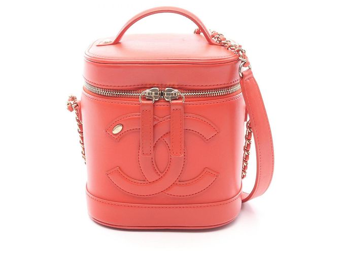 Chanel Coco Mark 2-Way Handbag Red