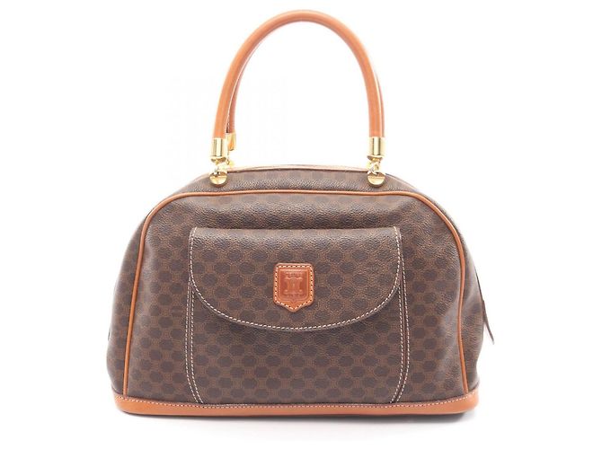 Céline Bolsa Celine Macadam Marrom
