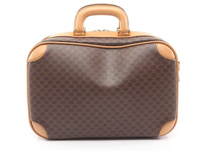 Céline Sac porte-documents Celine Macadam Marron Beige