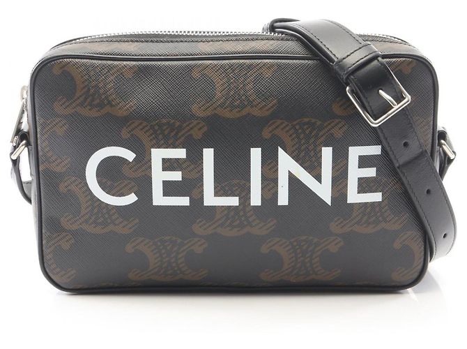 Céline Borsa Messenger Celine Triomphe Medium Nero
