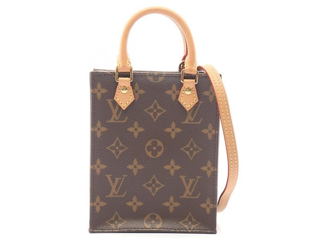 Bolsa Louis Vuitton Petite Sac Plat Marrom