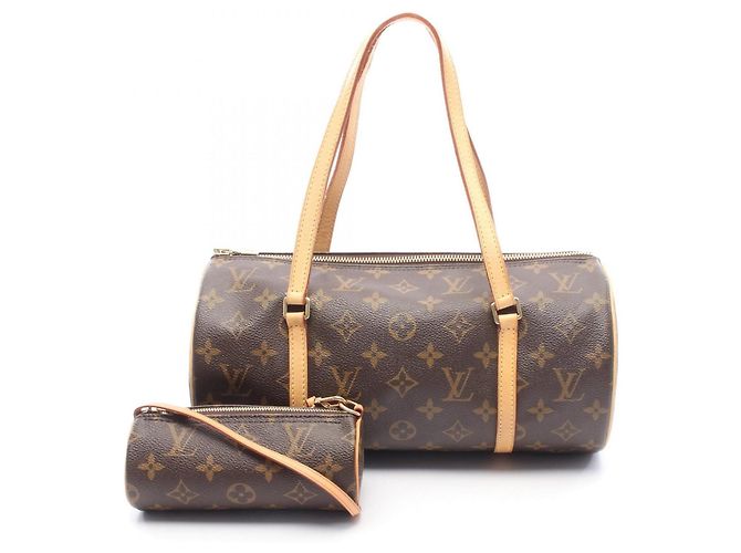 Louis Vuitton Papillon 30 Monogram Handbag Brown