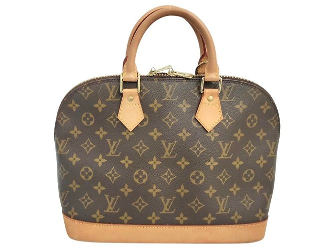 Sac à main Louis Vuitton Alma Monogram Canvas PM Marron