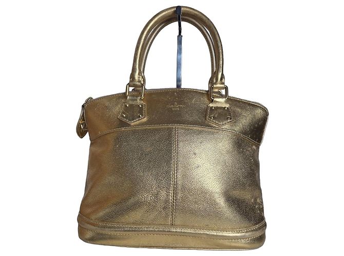 Louis Vuitton Alma BB borsa pelle oro D'oro