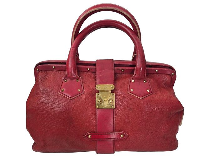 Louis Vuitton Lockit PM Borsa in pelle rossa Rosso