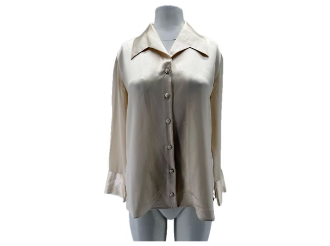 Autre Marque PETITE STUDIO Satinschmirt Creme Beige