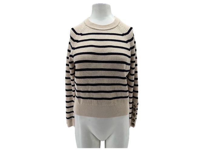 SéZane Strickpullover aus Wolle Weiß 