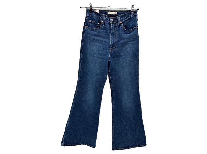 Vaqueros Flare Levi's Azules Talle Alto