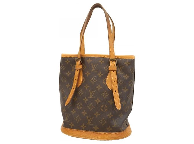 Sac cabas Louis Vuitton Monogram Bucket PM Marron