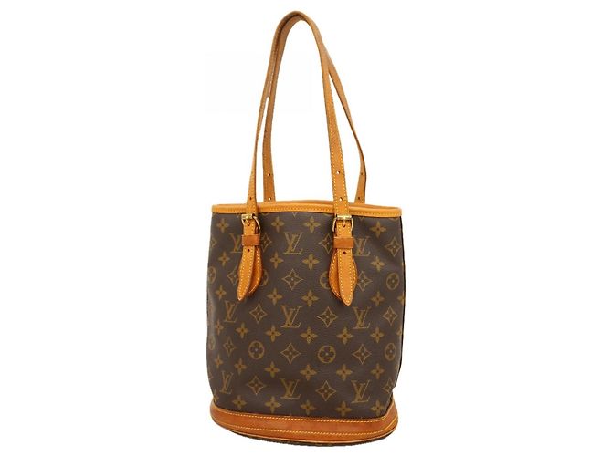 Sac cabas Louis Vuitton Monogram Bucket PM Marron