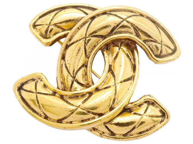 Timeless Spilla Chanel con il logo Coco D'oro