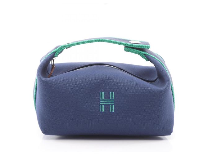 Hermès Bolso Hermes Bride à Brac PM Verde Azul marino