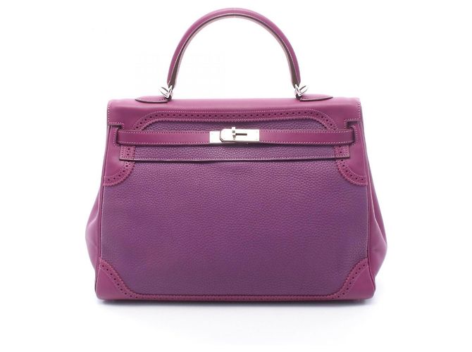 Hermès Bolsa Hermes Kelly 35 Gillies Roxo