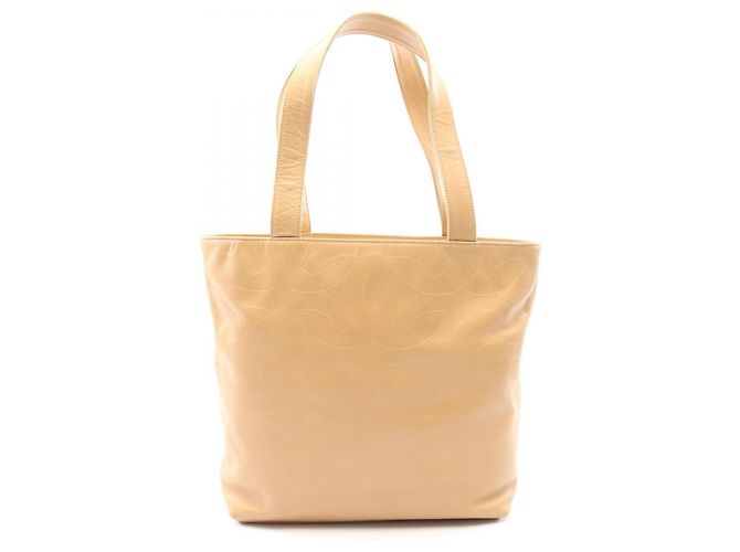 Bolsa Tote Chanel Coco Mark Bege