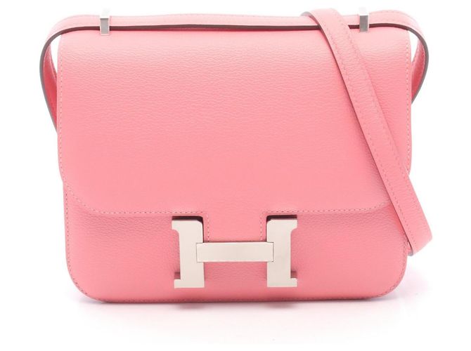 Hermès Borsa a tracolla Hermes Constance 3 Mini Rose Ete Rosa 