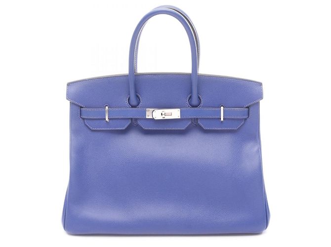 Hermès Sac à main Hermes Birkin 35 Blue Electric Bleu
