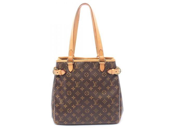 Bolsa Tote Vertical Louis Vuitton Batignolles Marrom