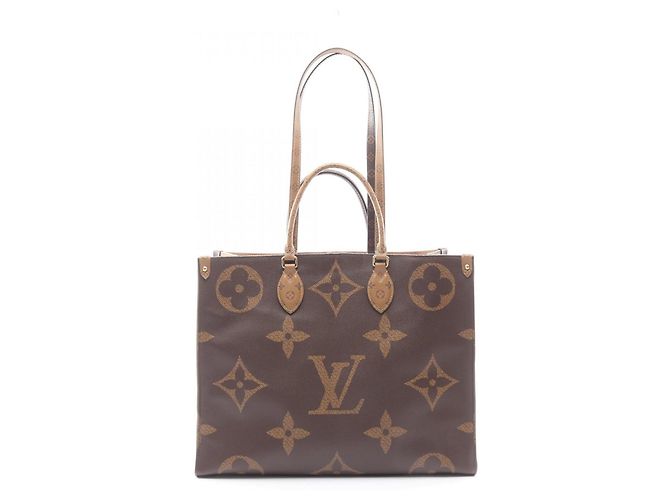 Borsa Tote 2-Way Louis Vuitton OnTheGo GM Marrone Beige