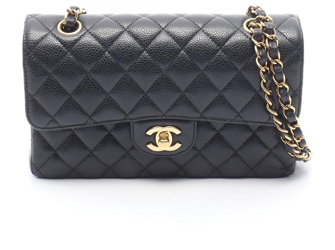 Borsa a tracolla Chanel Matelassé Double Flap Nero