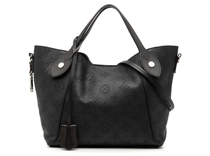 Sac à main Louis Vuitton Monogram Mahina PM Noir Monogramme
