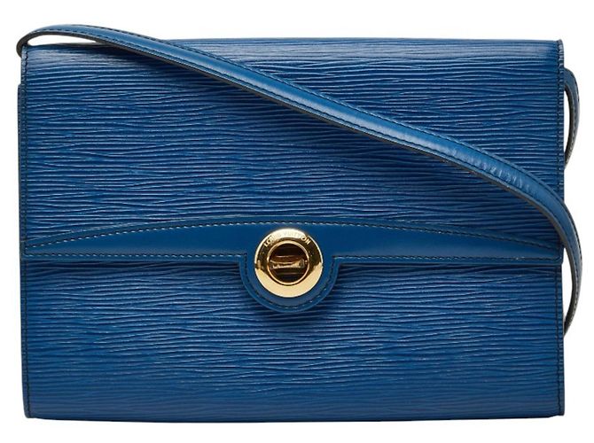 Pochette Arche en cuir Epi Louis Vuitton Bleu