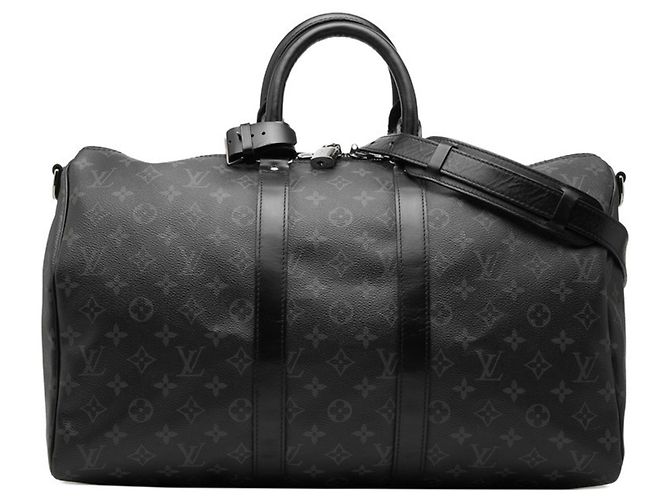 Louis Vuitton Monogram Eclipse Keepall Bandoulière 45 Marron Noir Monogramme
