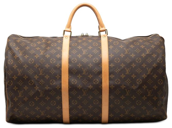 Louis Vuitton Marrom Monogram Keepall 60