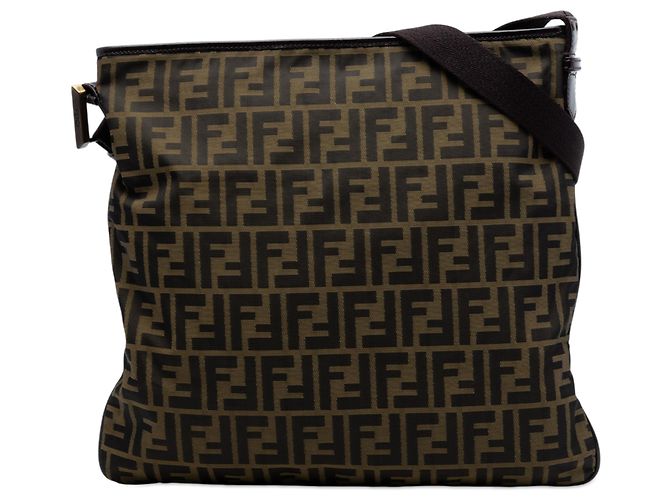 Fendi Marrone Zucca Canvas Crossbody