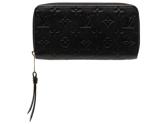 Cartera Zippy Long Monogram Empreinte negra Louis Vuitton Negro