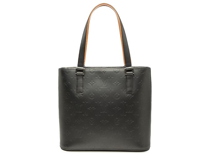 Louis Vuitton Gray Monogram Mat Stockton Marrom Cinza antracite
