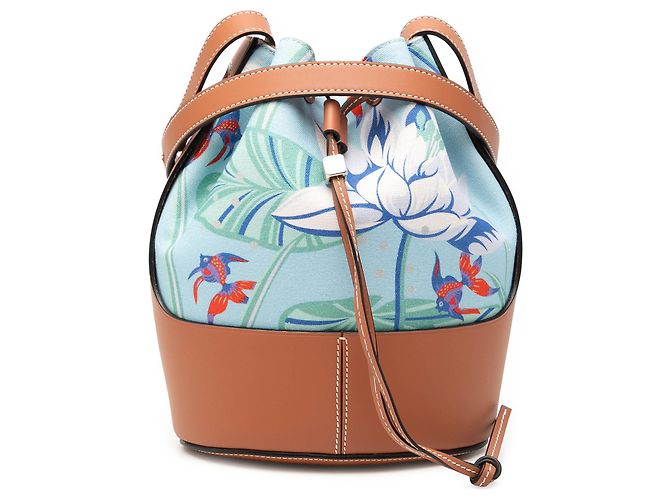 Borsa a secchiello LOEWE Blue Paulas Ibiza Small Canvas Balloon Blu chiaro