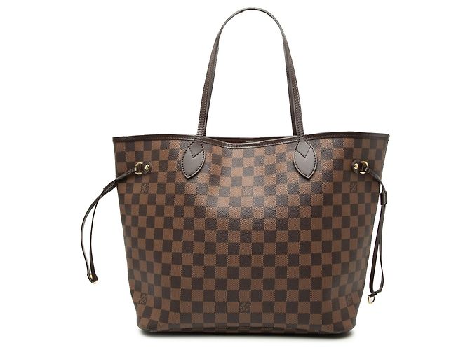 Louis Vuitton Marrone Damier Ebene Neverfull MM