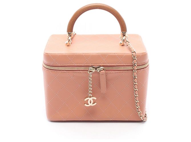 Bolsa de ombro Chanel Matelassé em couro rosa