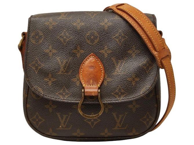 Borsa a Spalla Louis Vuitton Monogram Mini Saint Cloud Marrone