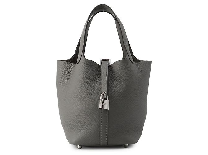 Hermès Bolsa Hermes Picotin Lock PM Marrom