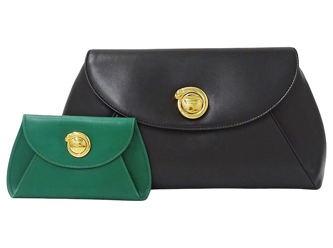Bolsa de couro preta Cartier