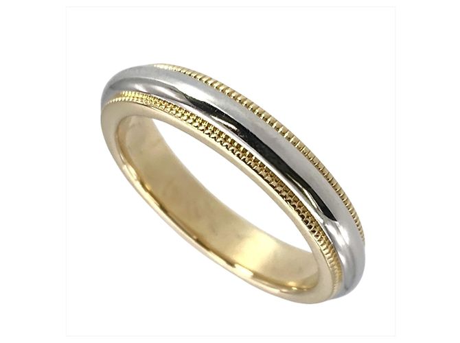 Anello Milgrain Tiffany & Co. D'oro