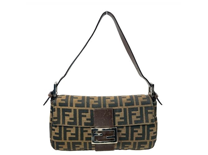 Borsa a tracolla Fendi Zucca Pattern Mamma Marrone