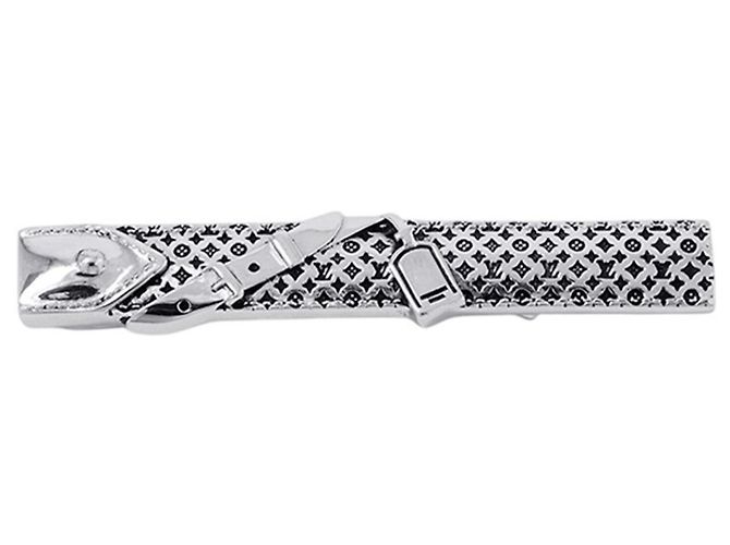 Louis Vuitton Silver Tie Pin Silvery