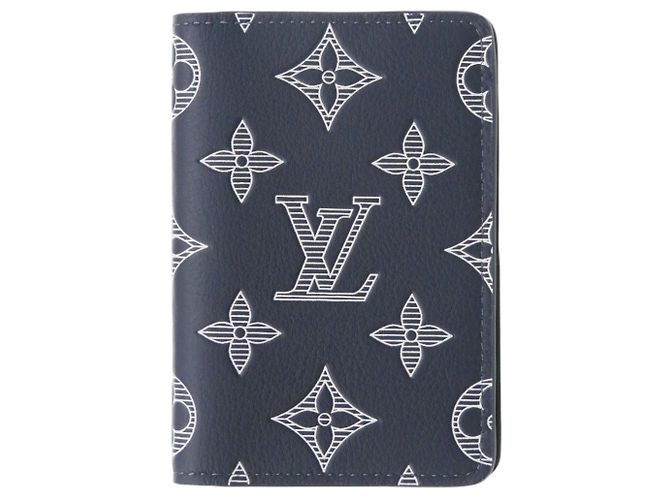 Organizer Tarjetero Monogram Shadow Louis Vuitton Azul marino