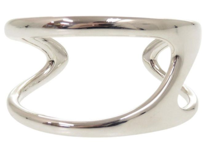 Hermès Pulsera rígida de plata Hermes Chaine d'Ancre Punk