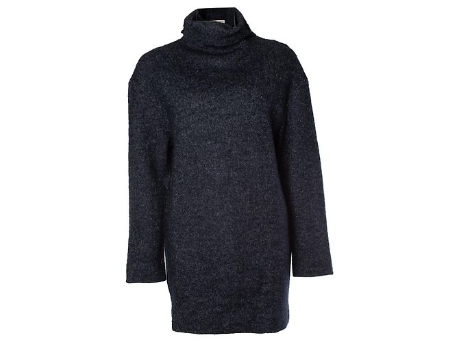 Isabel Marant Etoile, Strickkleid mit Rollkragen Blau
