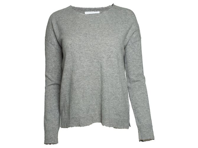Zadig & Voltaire, grauer Strickpullover aus Kaschmir