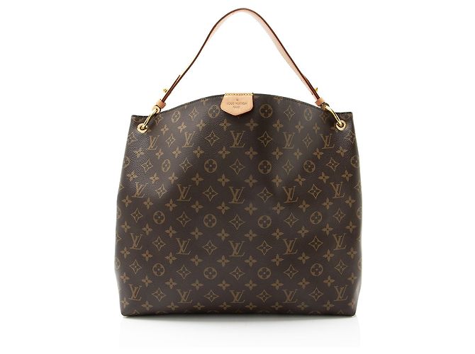 Louis Vuitton Monogram Canvas Graceful MM Hobo Marrone