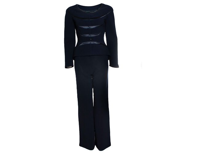 Thierry Mugler, navy blue suit